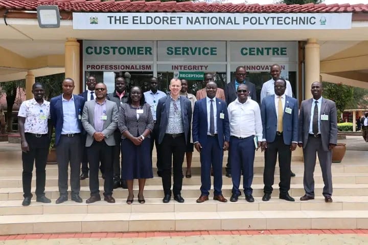The Eldoret National Polytechnic hosted Mr. Matti Tomingas, Regional Coordinator for East Africa at the Chamber of Skilled Crafts Koblenz (a German self-governing